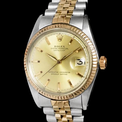 rolex datejust bicolor voll restauriert|history of rolex datejust.